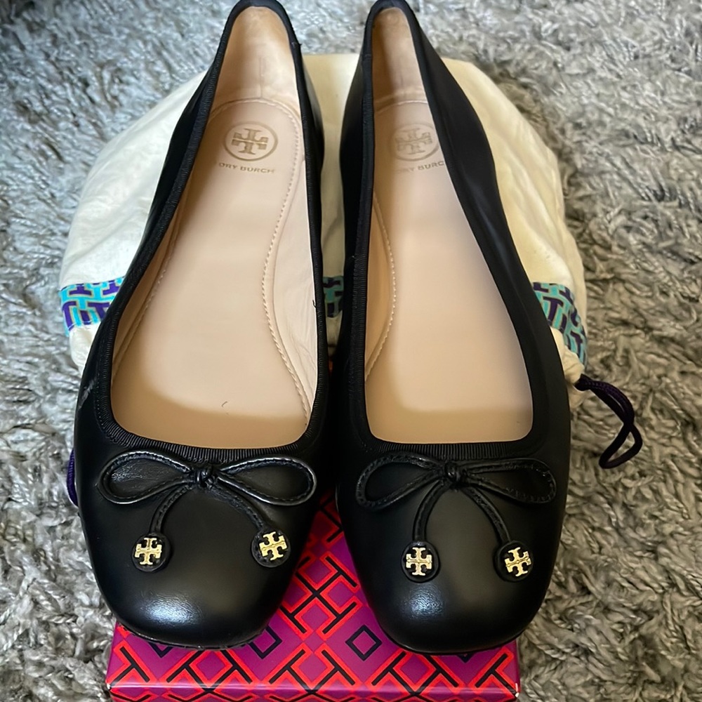Tory Burch  Laila Driver Ballet Flats - Black size 10